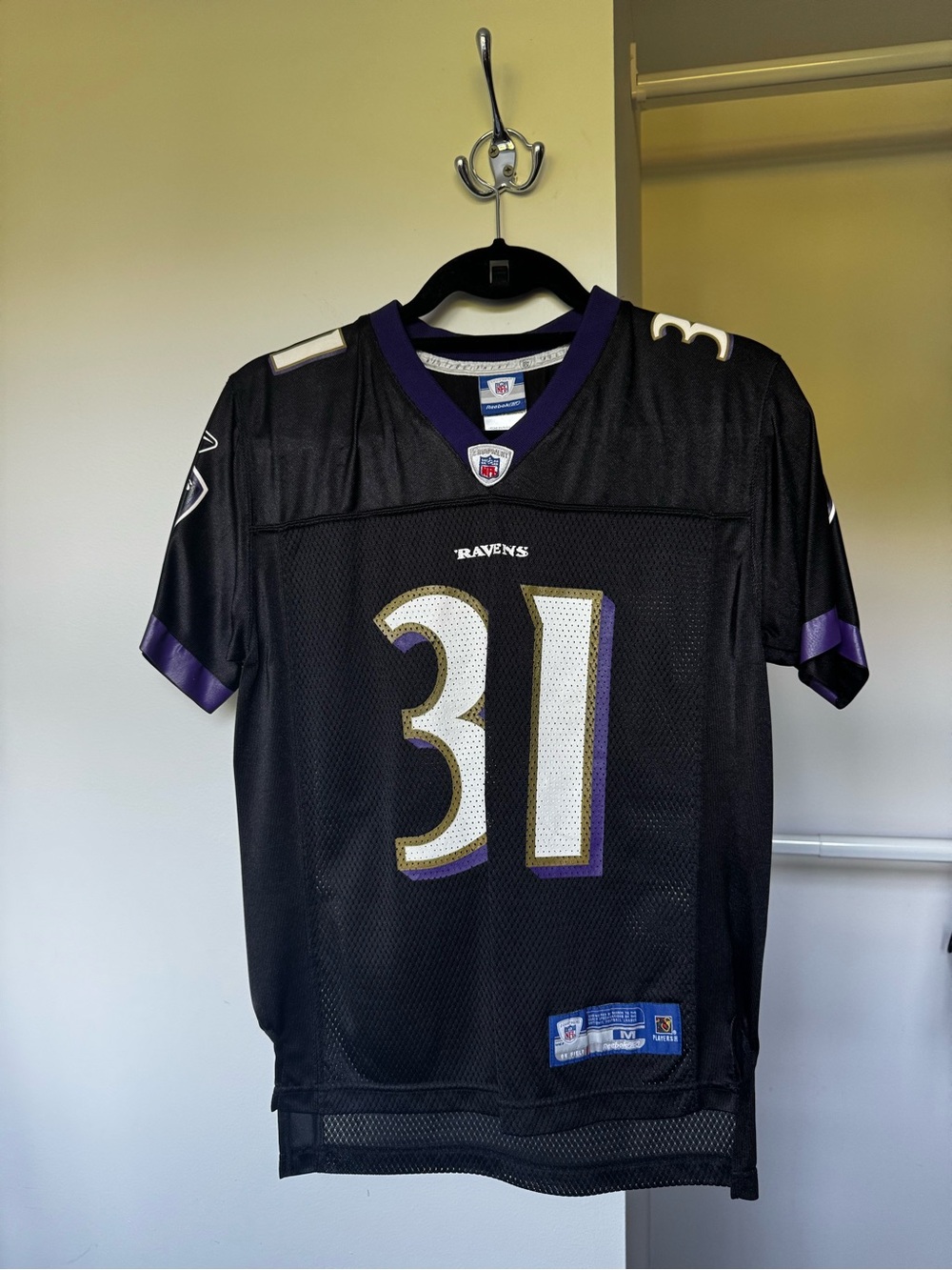 NFL Baltimore Ravens Black and Purple Jamal Lewis #31 Jersey